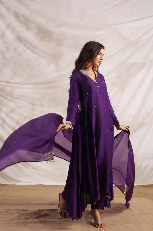 Pankh Anarkali Embroidered Kurta Set
