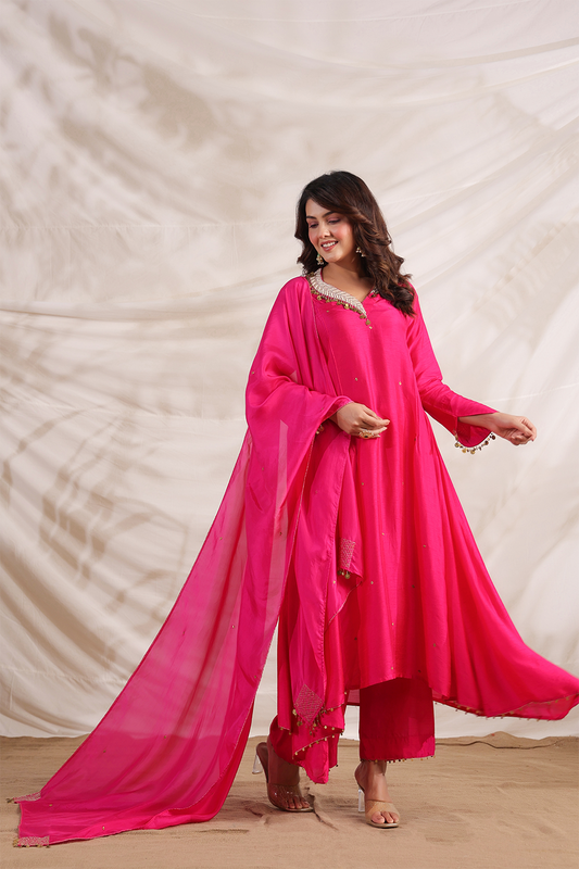 Pankh Anarkali Embroidered Kurta Set