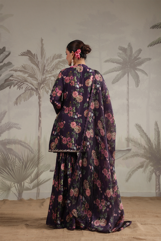Vintage Rose Sharara Set