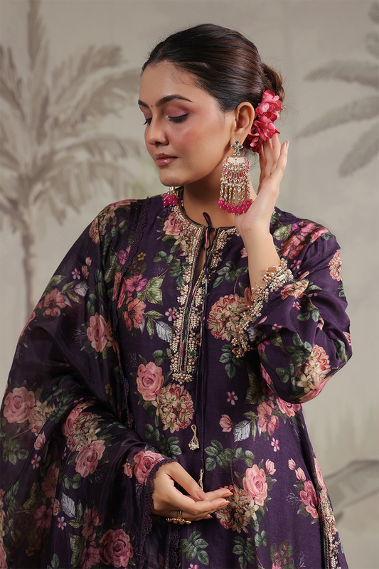 Vintage Rose Sharara Set