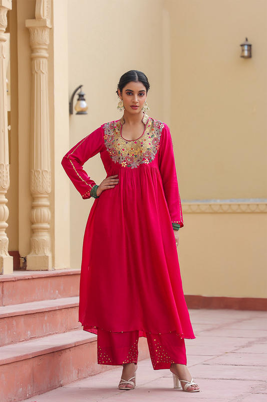 Zardozi Paisley Matka Neck (Chunnat)