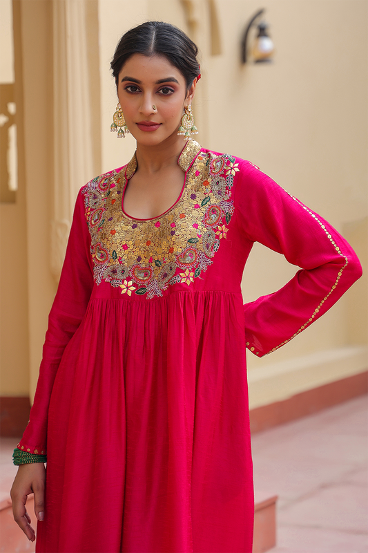 Zardozi Paisley Matka Neck (Chunnat)