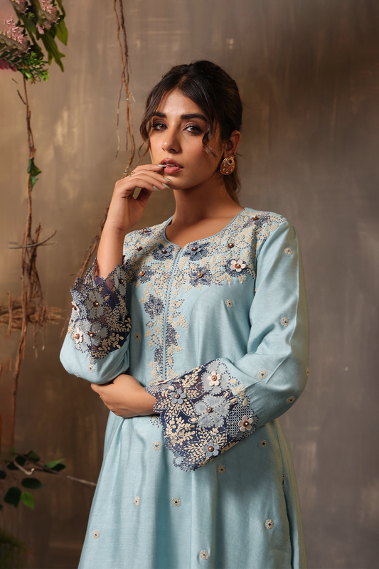 Gulshan Applique Kurta Set