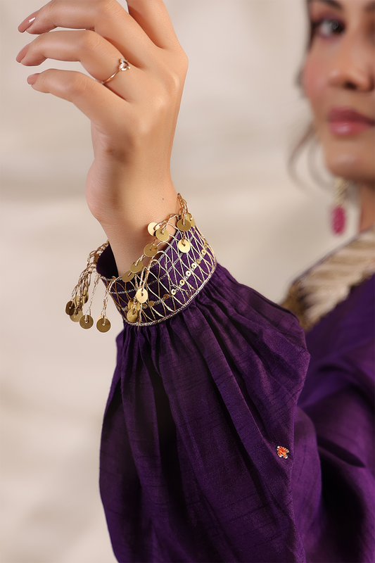 Pankh Shirt Style Embroidered Kurta Set