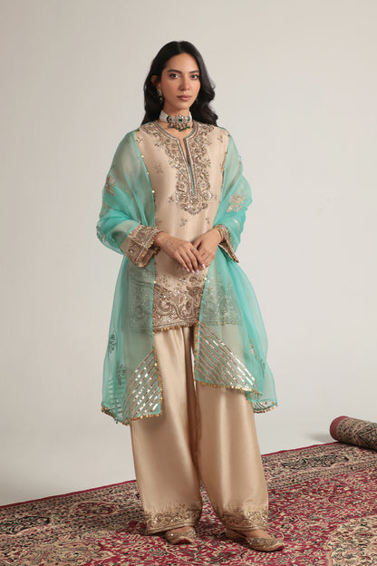 Zar:Rang Short Farshi Kurta Set