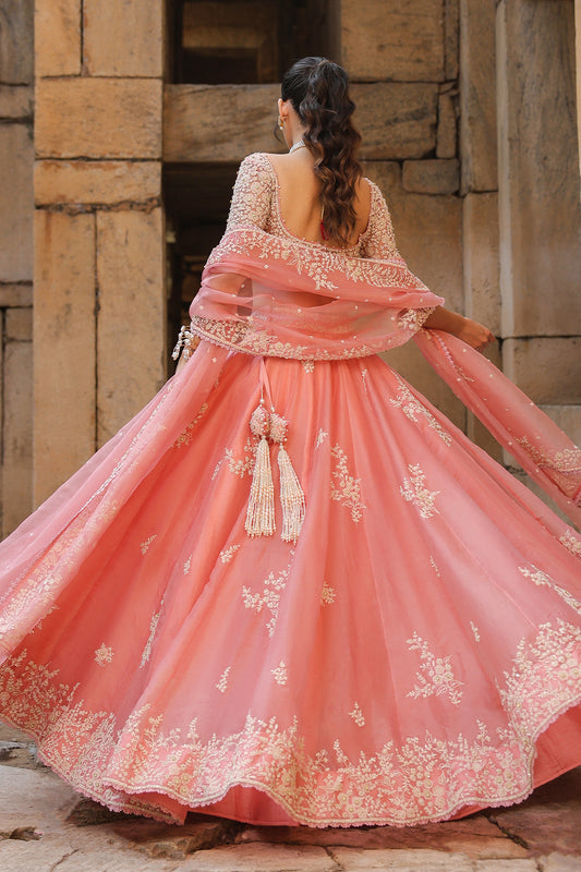 Vaayu Pink Guldasta Lehenga Set