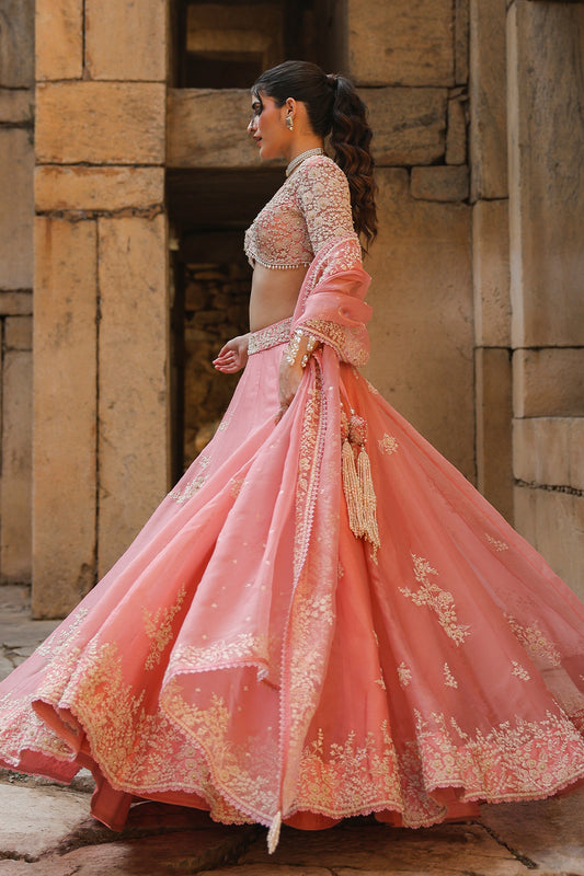 Vaayu Pink Guldasta Lehenga Set