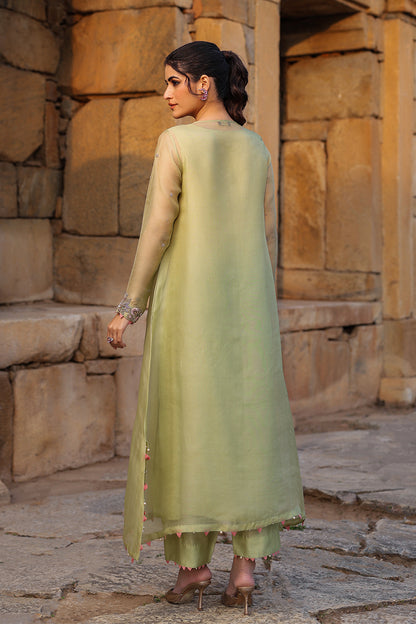Vaayu Green Heavy Neck Kurta Set