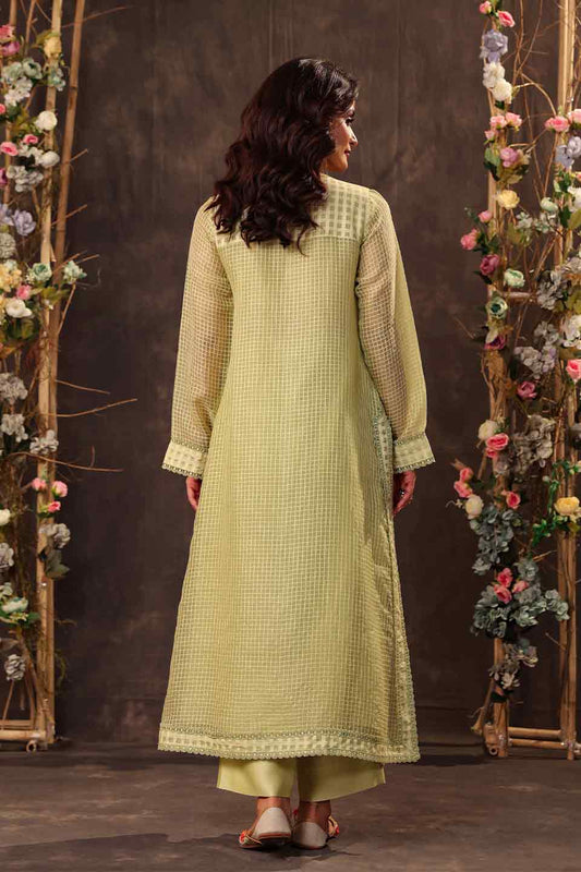 Vaayu Green Straight Long Kurta Set