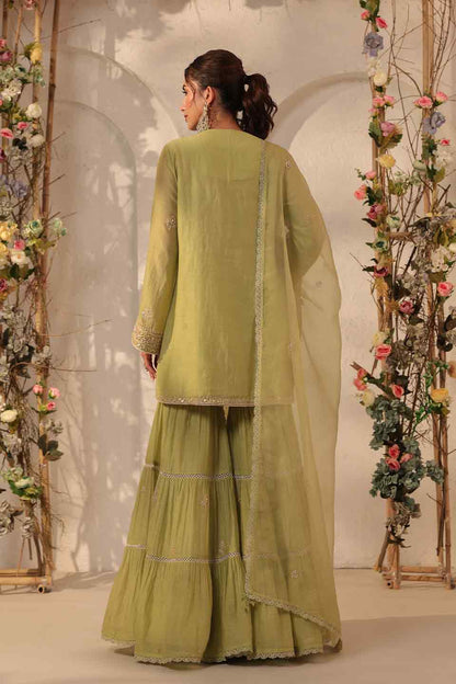 Vaayu Green Sharara Set