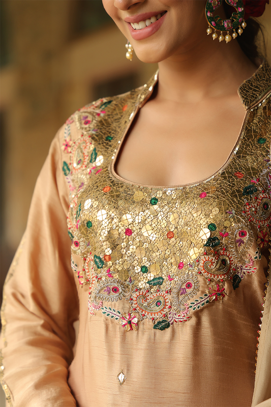 Zardozi Paisley Matka Neck (Pocket)