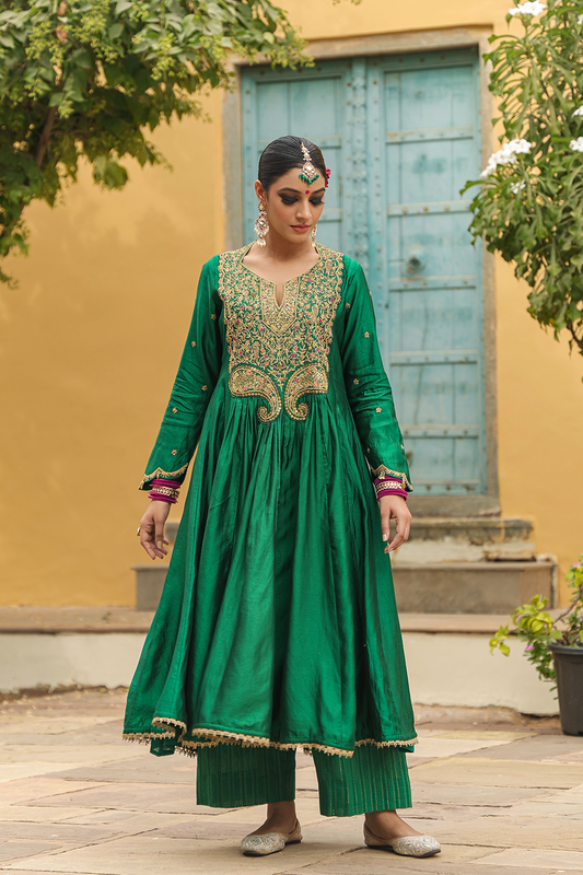Bird Embroidered Frockstyle