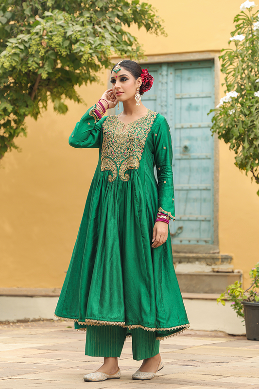Bird Embroidered Frockstyle