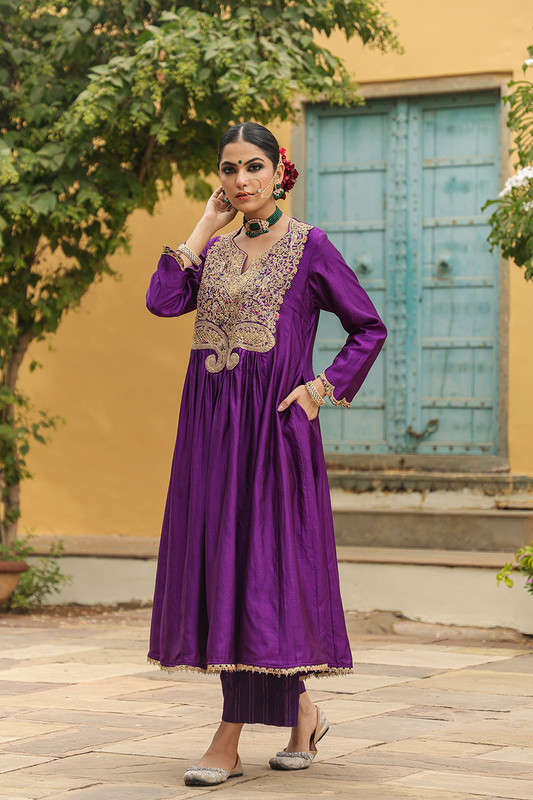Bird Embroidered Frockstyle