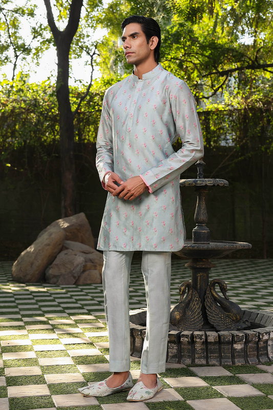 Blue Mughal Quilted Bandi