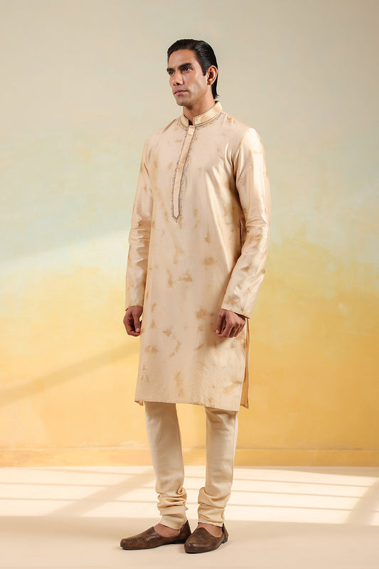 Brown Shibori Kurta Set