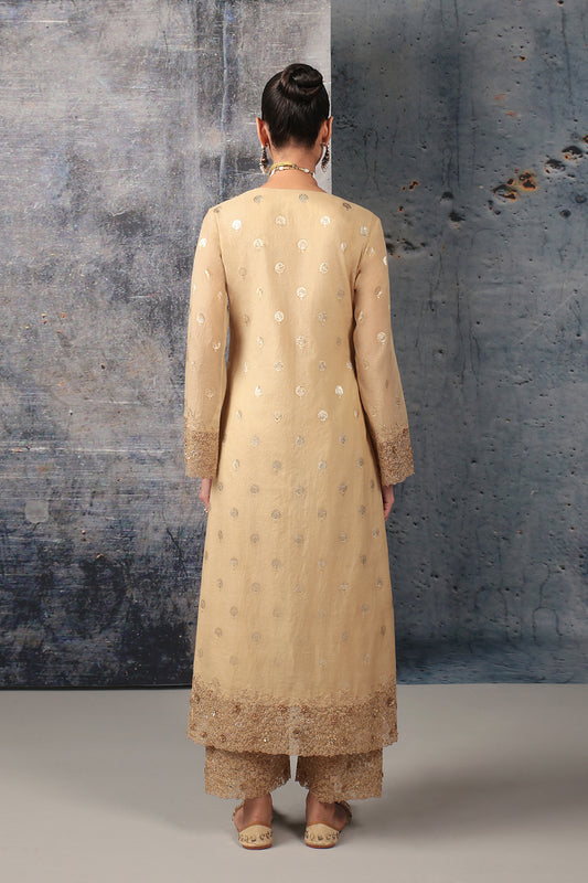 Mehrang Ivory Farshi Kurta Set