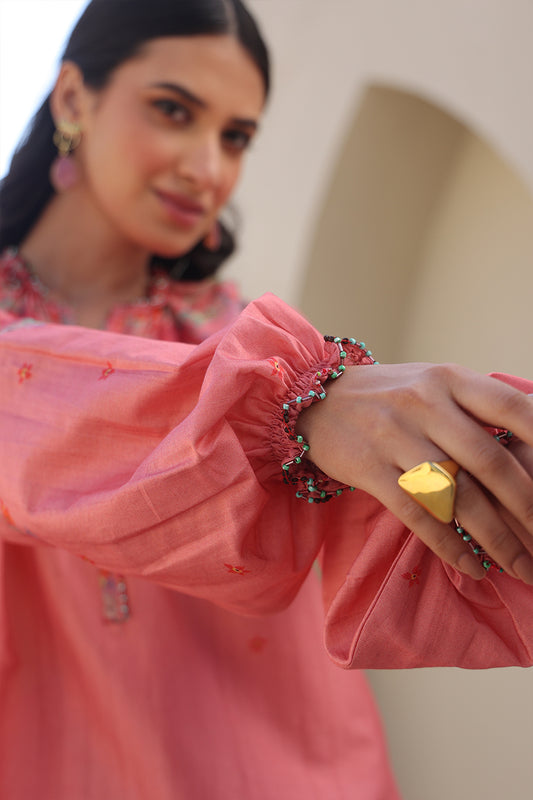 Pink Bahar Shoulder Top