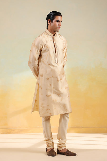 Brown Shibori Kurta Set