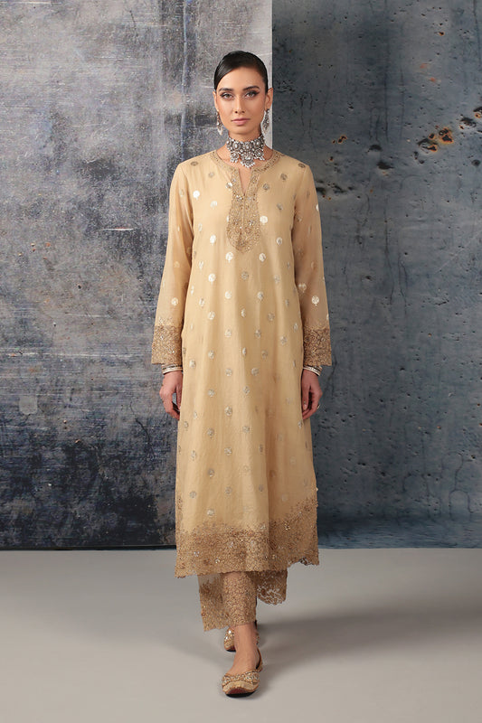 Mehrang Ivory Farshi Kurta Set