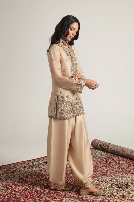 Zar:Rang Short Farshi Kurta Set