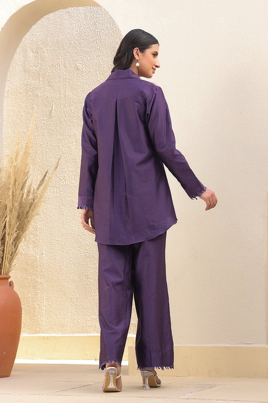 Purple French Knot Ombre Co-ord Set