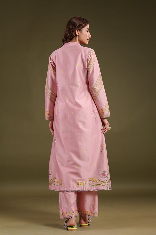 Noor Light Pink Frockstyle Kurta Set