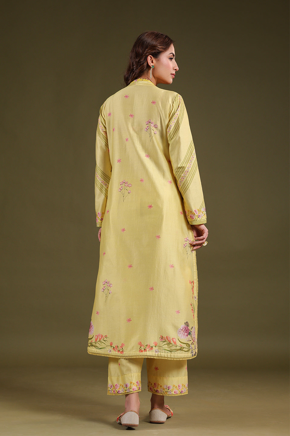 Noor Yellow Frockstyle Kurta Set