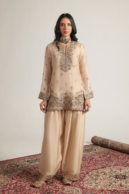Zar:Rang Short Farshi Kurta Set