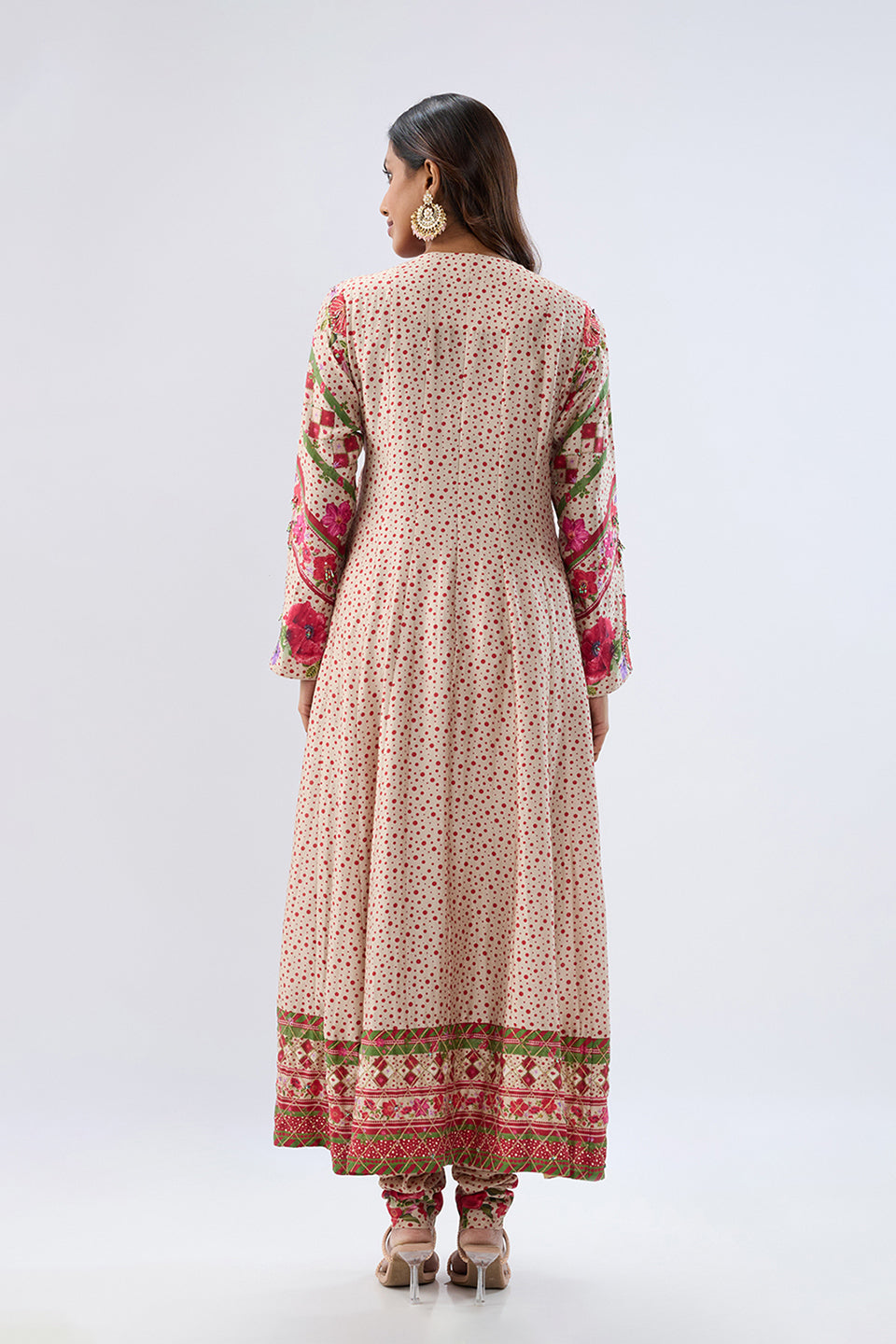 Blossom Ivory Angrakha Set