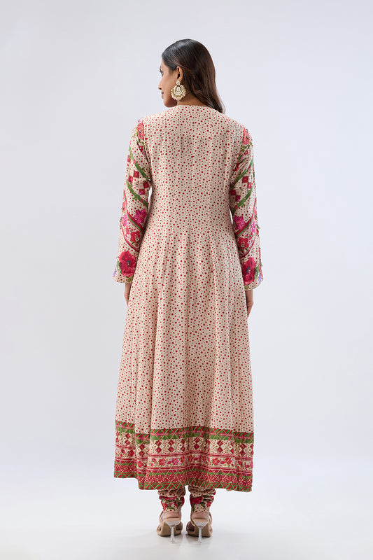 Blossom Ivory Angrakha Set