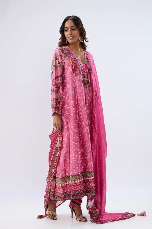 Blossom Pink Angrakha Set
