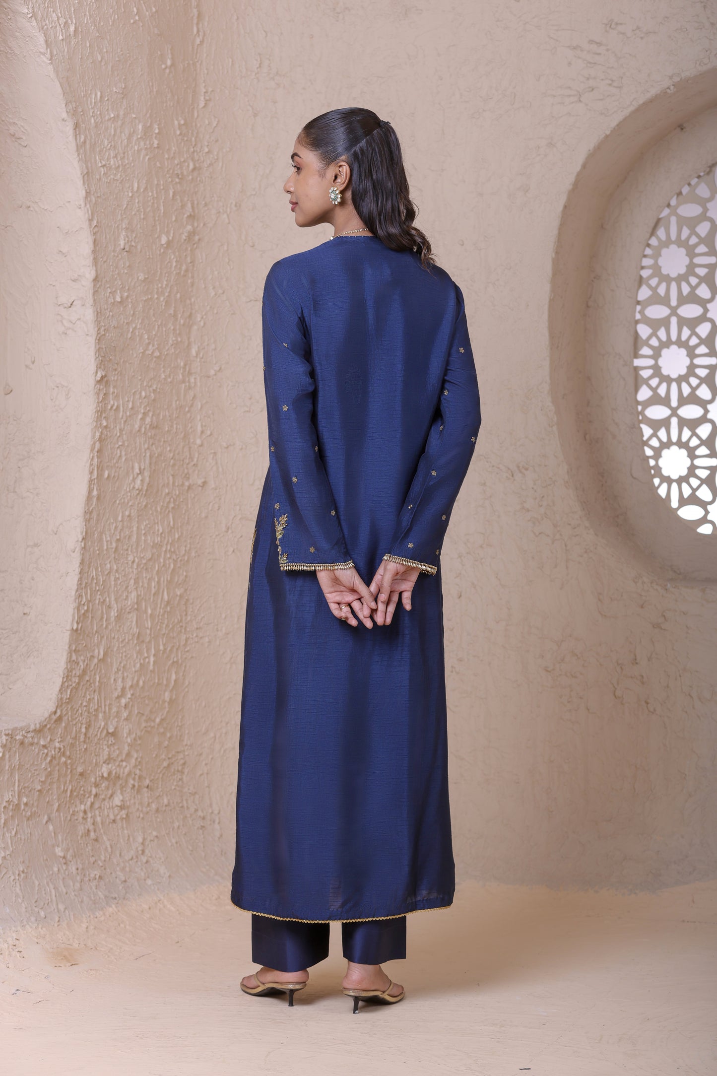 Rangrez Blue Phool Kurta Set
