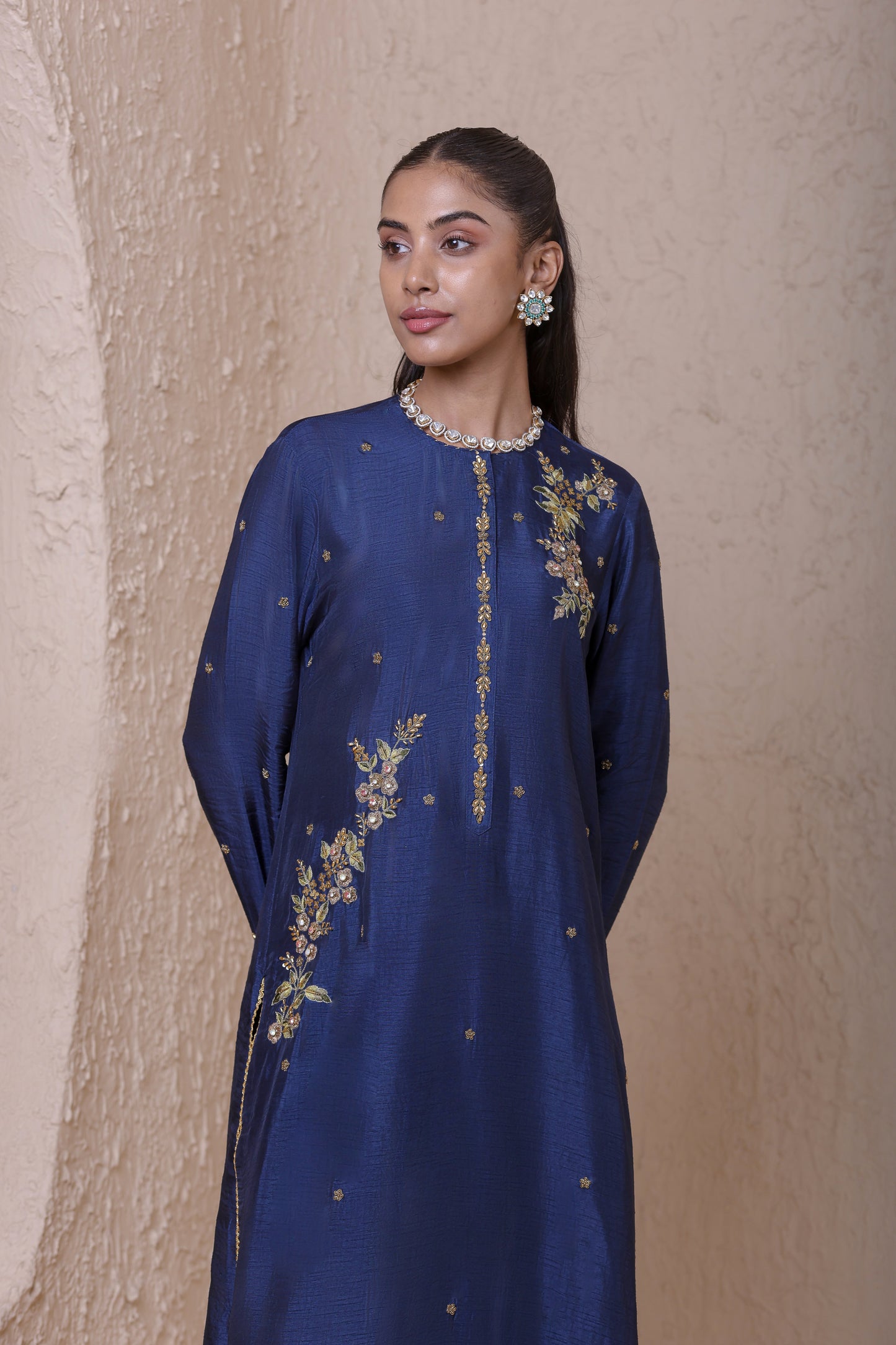 Rangrez Blue Phool Kurta Set