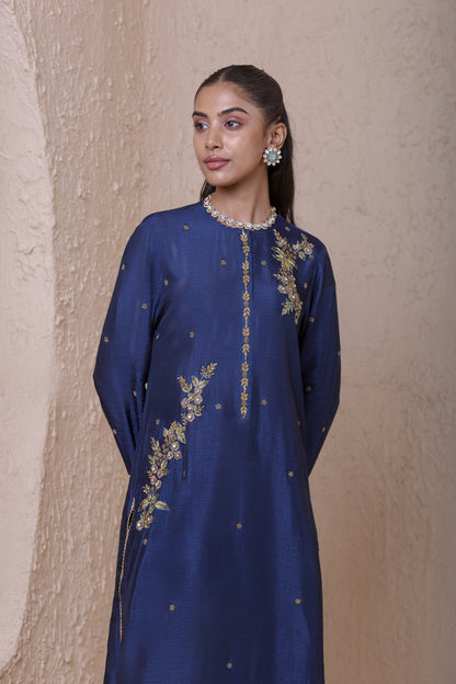 Rangrez Blue Phool Kurta Set