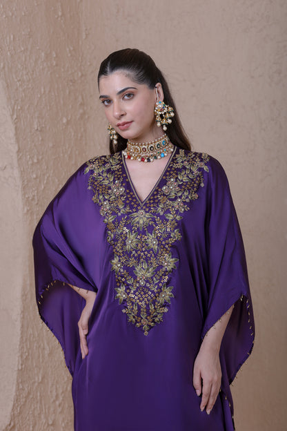 Rangrez Purple Kaftan Set