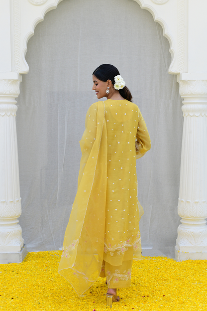 Yellow Reef Long Kurta