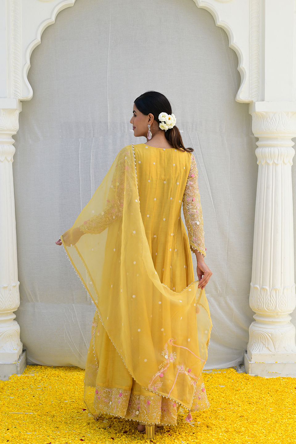 Yellow Reef Anarkali