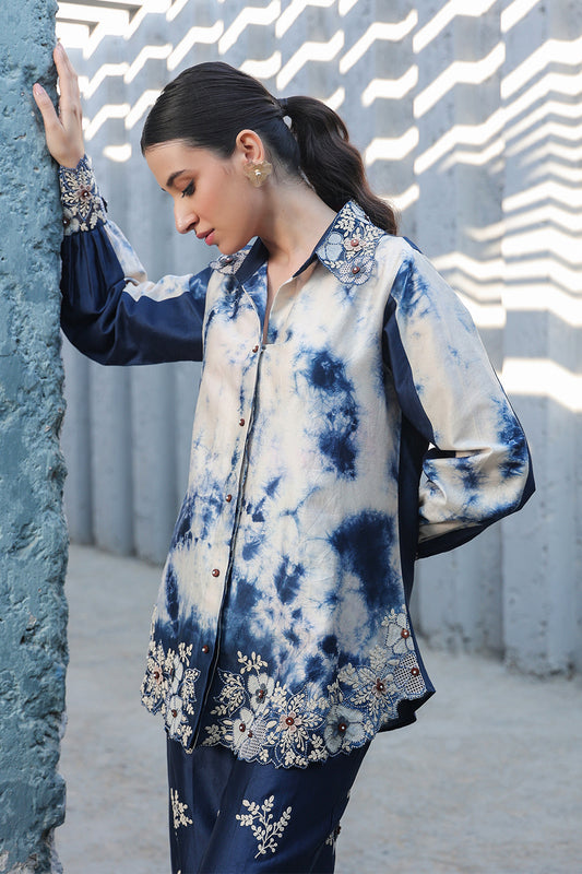 Blue Gulshan Shibori Shirt