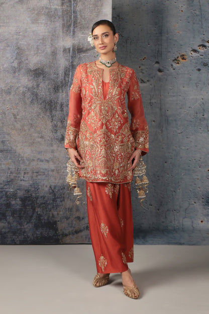 Zar-Rang Jaal Farshi Kurta Set