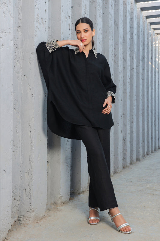 Black Orchid Cuff Shirt