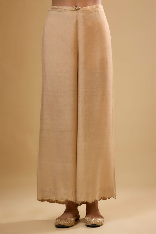 Nazakat Ivory Stripe Yoke Kurta Set