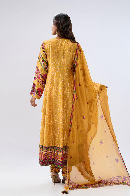 Blossom Yellow Angrakha Set