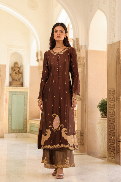 Riwayat Applique Long Kurta Set