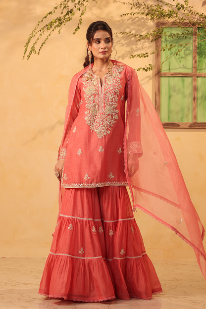 Vaayu Pink Sharara Set