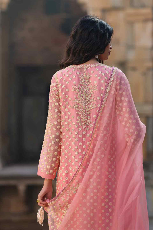 Vaayu Pink Buti Kurta Set