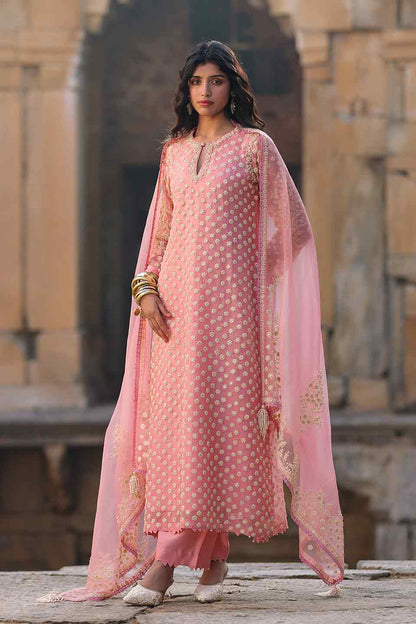 Vaayu Pink Buti Kurta Set
