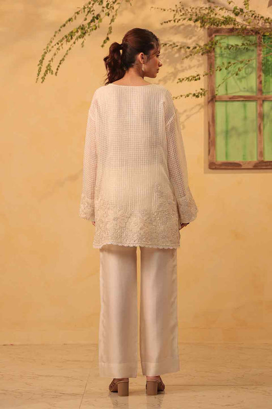Vaayu Ivory Heavy Applique Co-Ord Set
