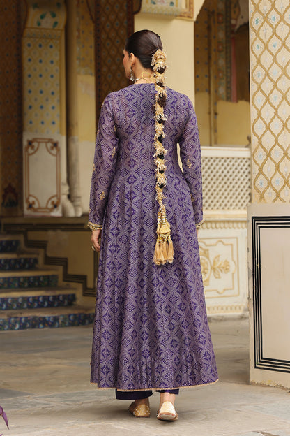 Ahista Purple Printed Angrakha