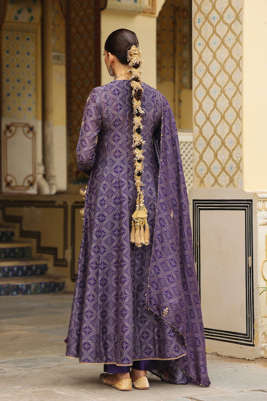 Ahista Purple Printed Angrakha